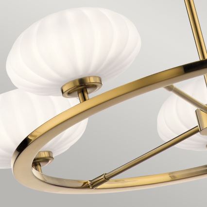 Quintiesse - Lampadario LED da bagno a stelo PIM 5xG9/3W/230V Ø 71,1 cm IP44 dorato