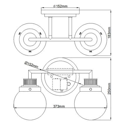 Quintiesse - Applique da bagno POPPY 2xE27/60W/230V IP44 cromo lucido