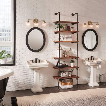 Quintiesse - Applique da bagno POPPY 3xE27/60W/230V IP44, finitura oro