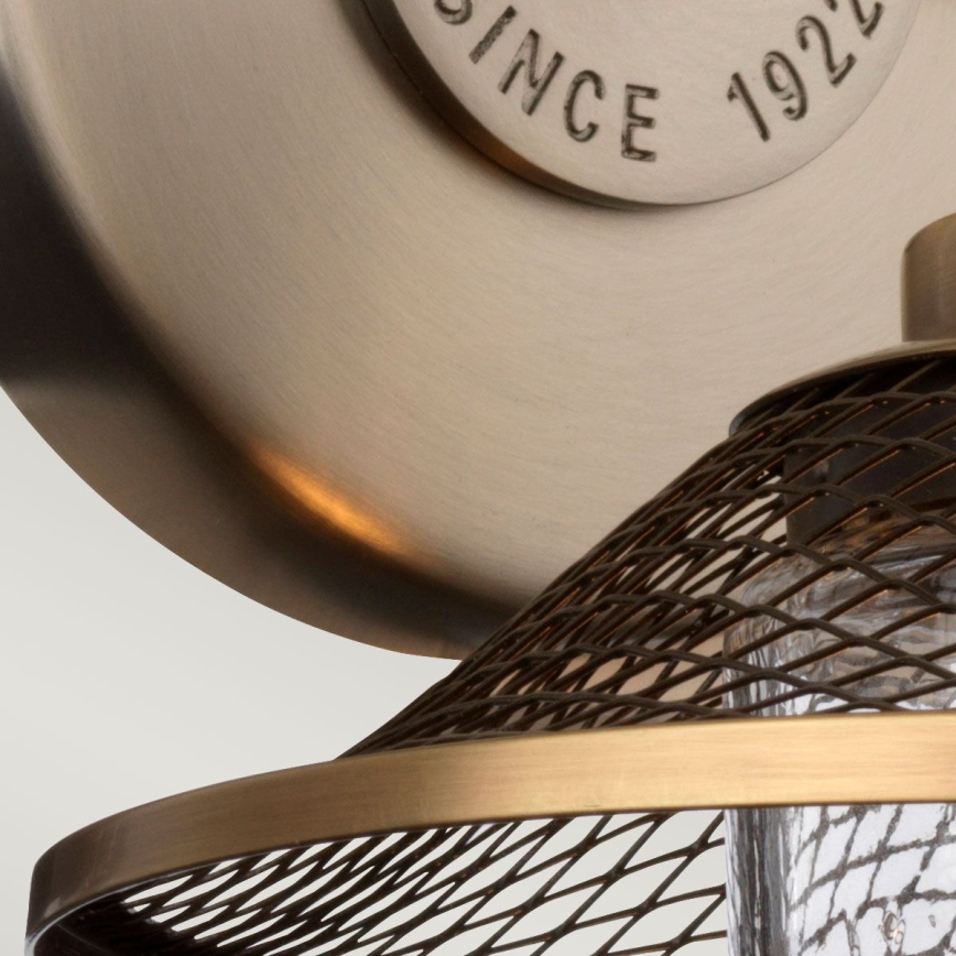 Quintiesse - Applique da bagno RIGBY 1xE27/40W/230V IP44 bronzo