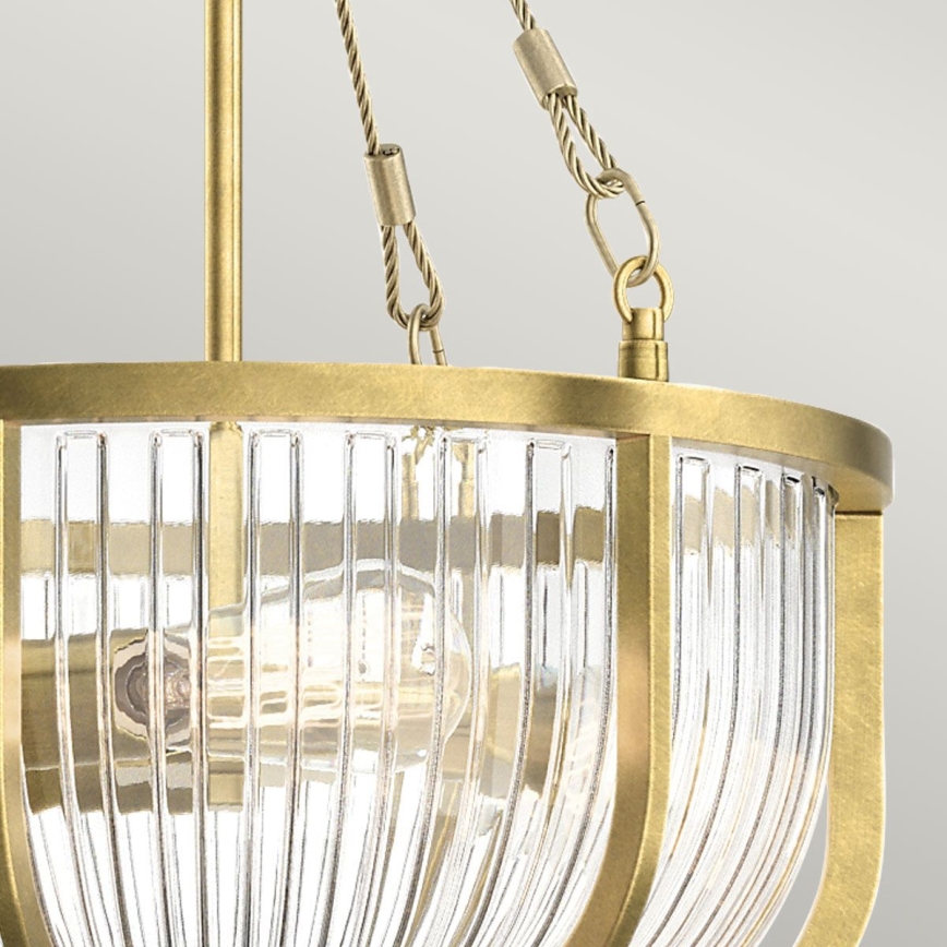 Quintiesse - Lampadario a catena ROUX 3xE27/60W/230V Ø 40,6 cm dorato