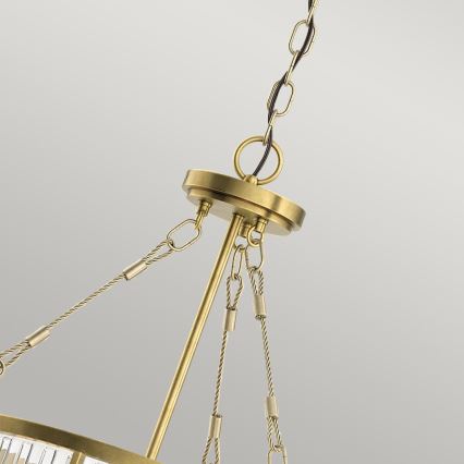 Quintiesse - Lampadario a catena ROUX 3xE27/60W/230V Ø 40,6 cm dorato