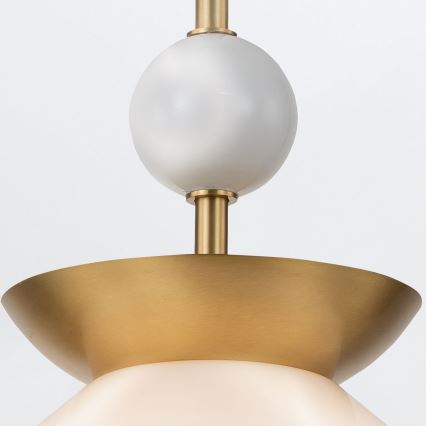 Quintiesse - Lampadario su asta SAUCER M 1xE27/40W/230V Ø 36,6 cm oro