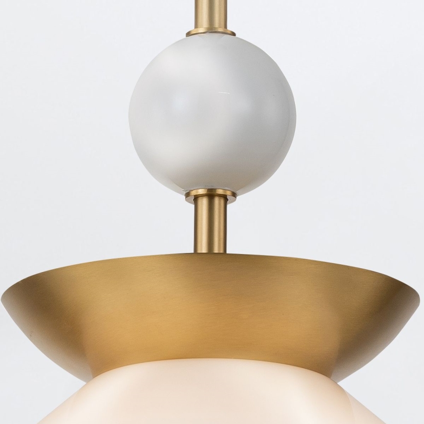 Quintiesse - Lampadario su asta SAUCER M 1xE27/40W/230V Ø 36,6 cm oro