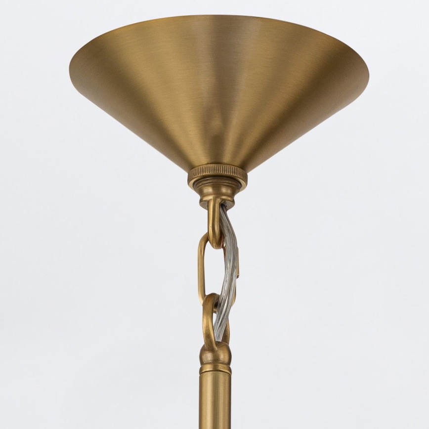 Quintiesse - Lampadario su asta SAUCER M 1xE27/40W/230V Ø 36,6 cm oro