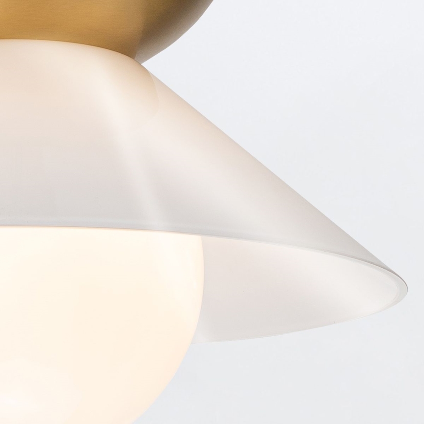 Quintiesse - Lampadario su asta SAUCER M 1xE27/40W/230V Ø 36,6 cm oro