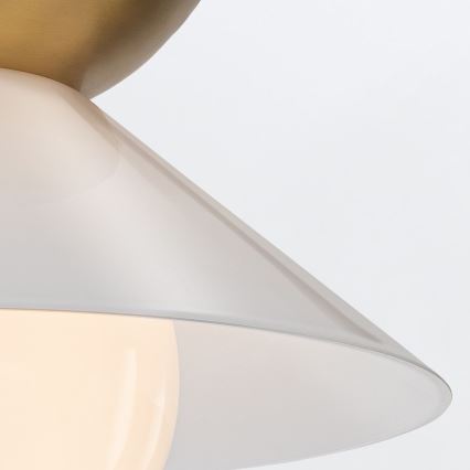 Quintiesse - Plafoniera SAUCER 1xE27/40W/230V diam. 36,6 cm dorata