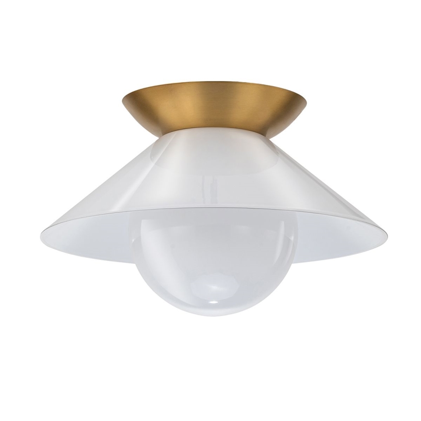 Quintiesse - Plafoniera SAUCER 1xE27/40W/230V diam. 36,6 cm dorata