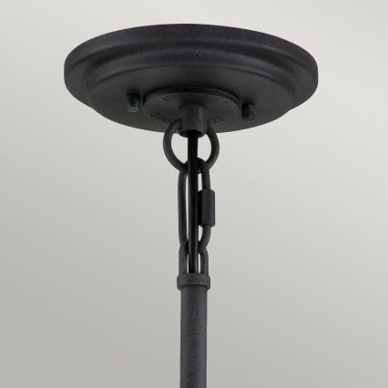 Quintiesse - Lampadario a stelo SILAS 6xE27/60W/230V Ø 72,3 cm nero/oro