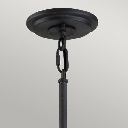 Quintiesse - Lampadario su asta SILAS 8xE27/60W/230V Ø 82,9 cm nero/oro