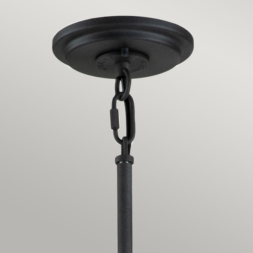 Quintiesse - Lampadario su asta SILAS 8xE27/60W/230V Ø 82,9 cm nero/oro