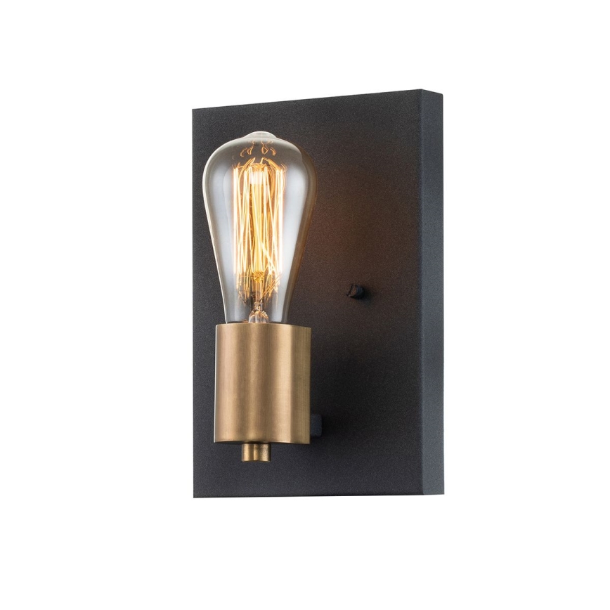 Quintiesse - Applique da parete SILAS 1xE27/60W/230V nero/oro