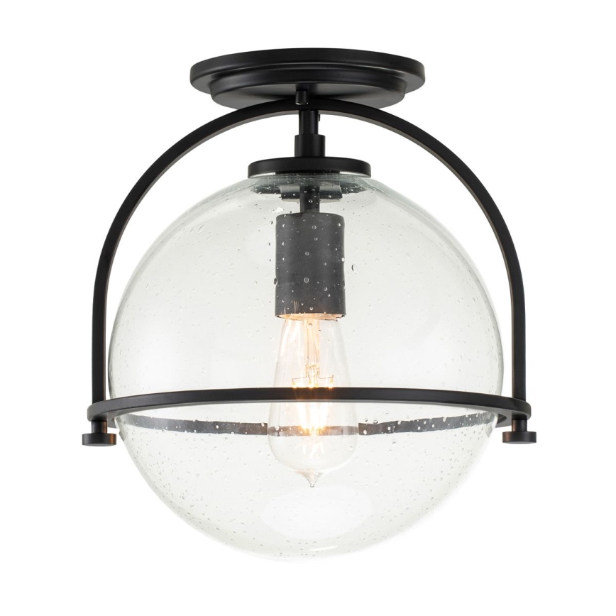 Quintiesse - Plafoniera SOMERSET 1xE27/60W/230V Ø 28,2 cm nera