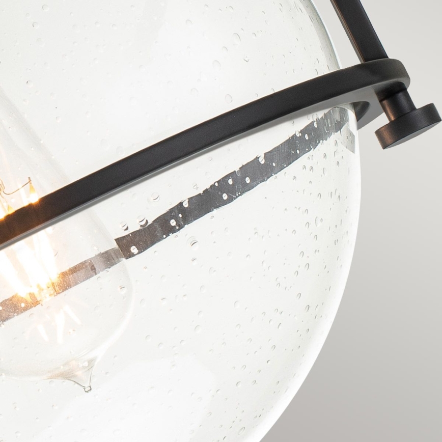 Quintiesse - Plafoniera SOMERSET 1xE27/60W/230V Ø 28,2 cm nera