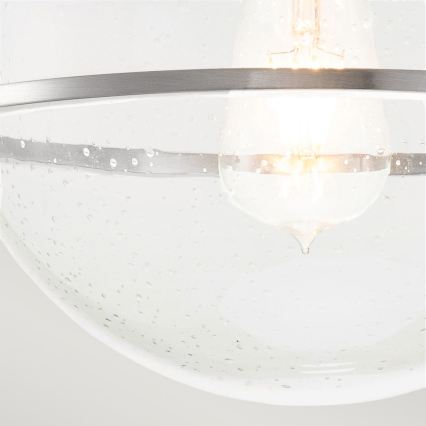 Quintiesse - Plafoniera SOMERSET 1xE27/60W/230V Ø 28,2 cm cromo opaco