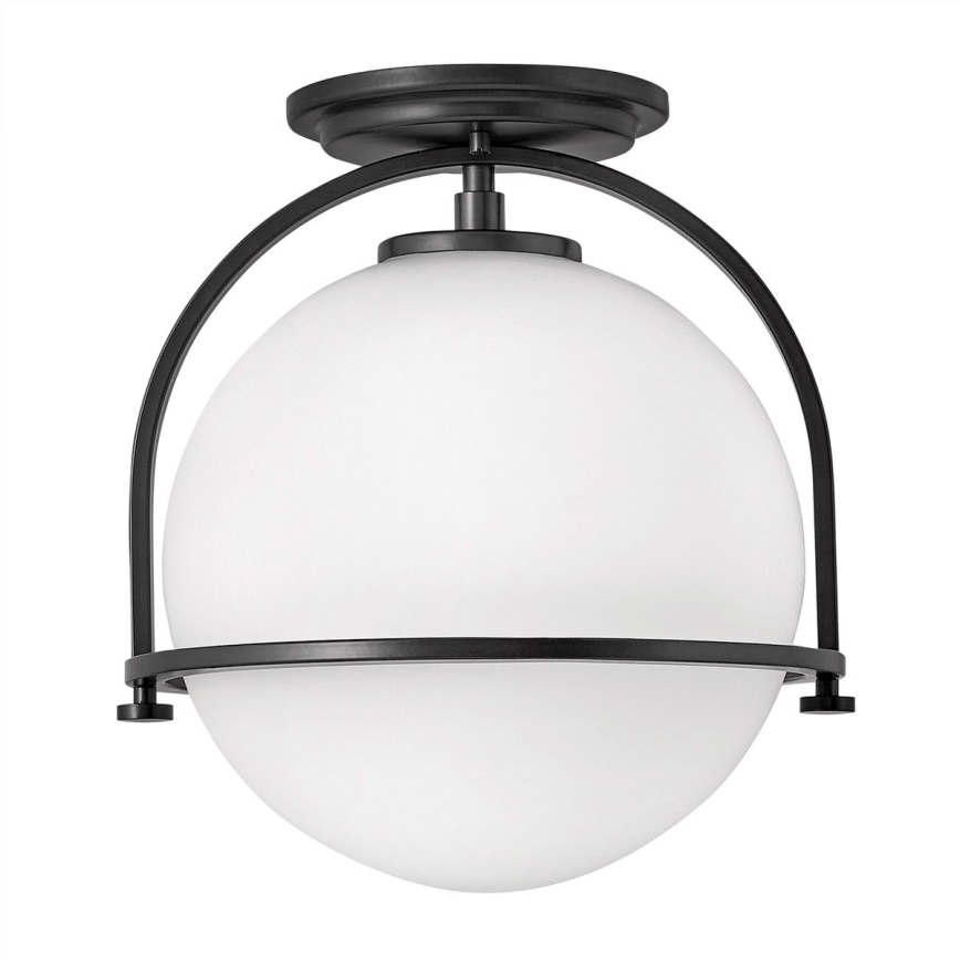 Quintiesse - Plafoniera SOMERSET 1xE27/60W/230V Ø 28,2 cm nero