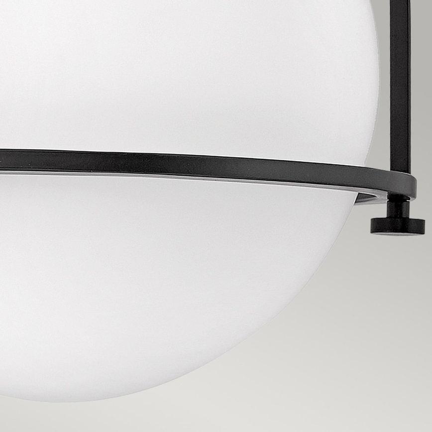 Quintiesse - Plafoniera SOMERSET 1xE27/60W/230V Ø 28,2 cm nero