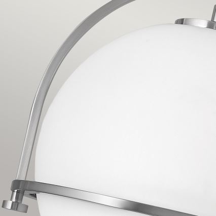 Quintiesse - Plafoniera SOMERSET 1xE27/60W/230V diam. 28,2 cm cromo opaco