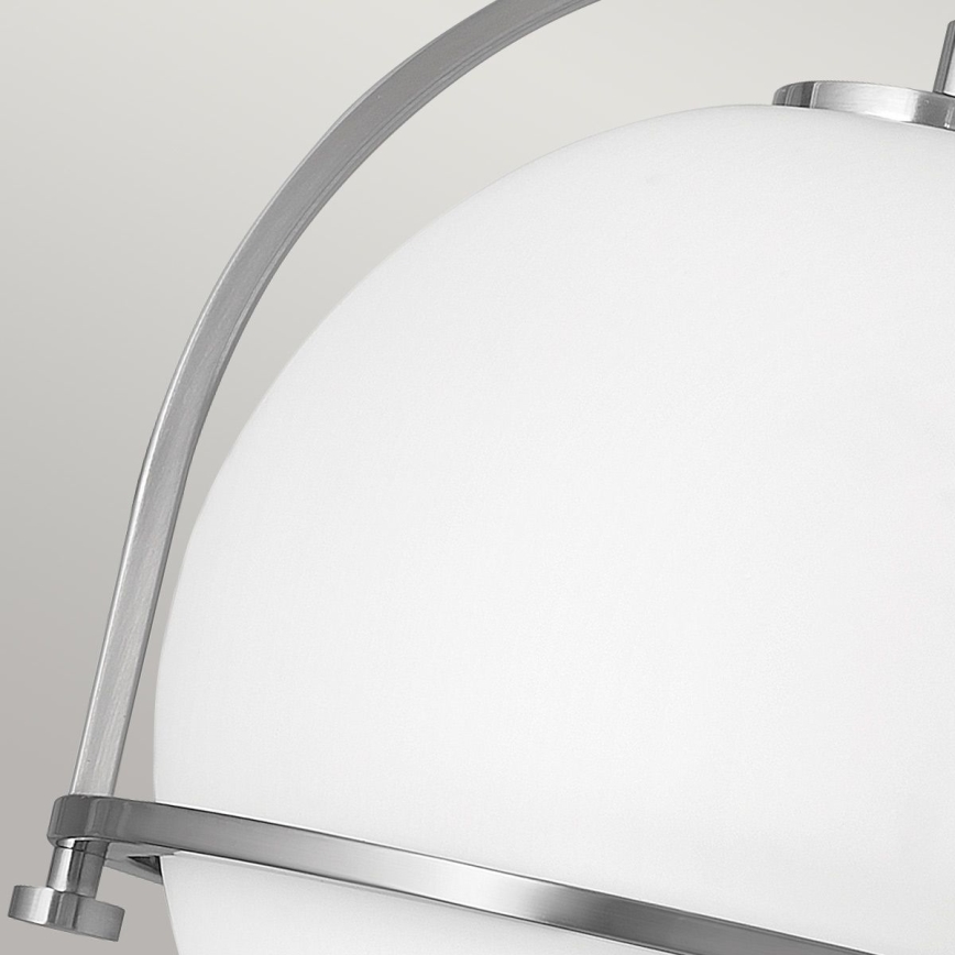 Quintiesse - Plafoniera SOMERSET 1xE27/60W/230V diam. 28,2 cm cromo opaco