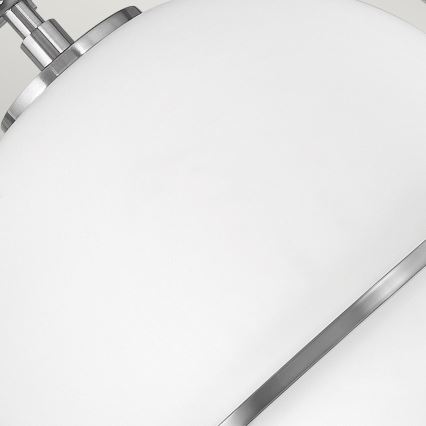 Quintiesse - Plafoniera SOMERSET 1xE27/60W/230V diam. 28,2 cm cromo opaco