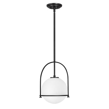 Quintiesse - Lampada a sospensione su asta SOMERSET 1xE27/60W/230V Ø 28,9 cm, nero