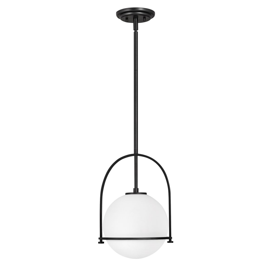Quintiesse - Lampada a sospensione su asta SOMERSET 1xE27/60W/230V Ø 28,9 cm, nero