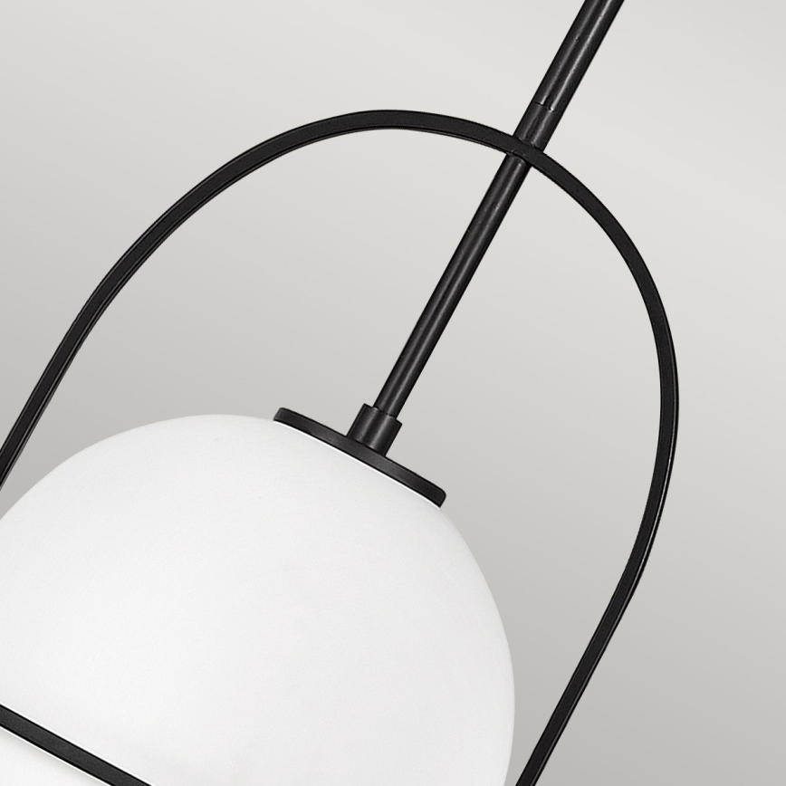 Quintiesse - Lampada a sospensione su asta SOMERSET 1xE27/60W/230V Ø 28,9 cm, nero
