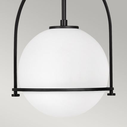 Quintiesse - Lampada a sospensione su asta SOMERSET 1xE27/60W/230V Ø 28,9 cm, nero