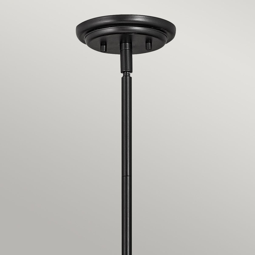 Quintiesse - Lampada a sospensione su asta SOMERSET 1xE27/60W/230V Ø 28,9 cm, nero