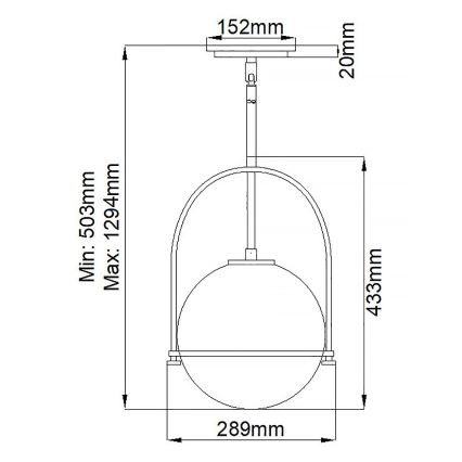 Quintiesse - Lampadario a stelo SOMERSET 1xE27/60W/230V Ø 28,9 cm bronzo