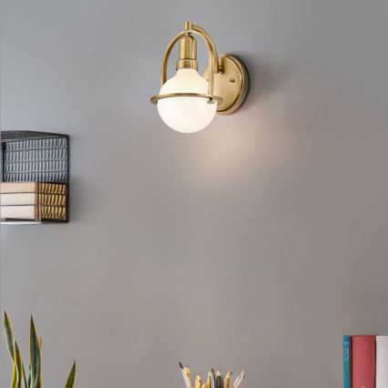 Quintiesse - Lampada da parete SOMERSET 1xE27/60W/230V dorata