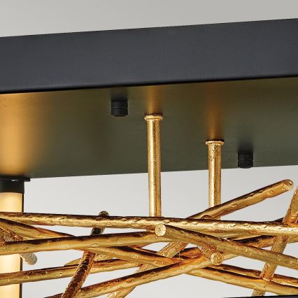 Quintiesse - Plafoniera LED STYX LED/8W/230V nera/dorata