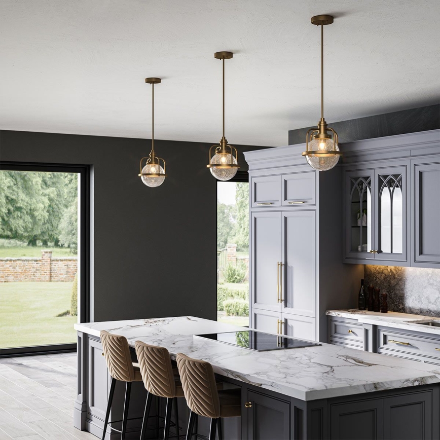 Quintiesse - Lampada da esterno su asta TRIOCENT 1xE27/40W/230V Ø 24 cm IP44 bronzo