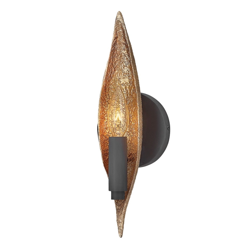 Quintiesse - Lampada da parete WILLOW 1xE14/40W/230V oro/nero