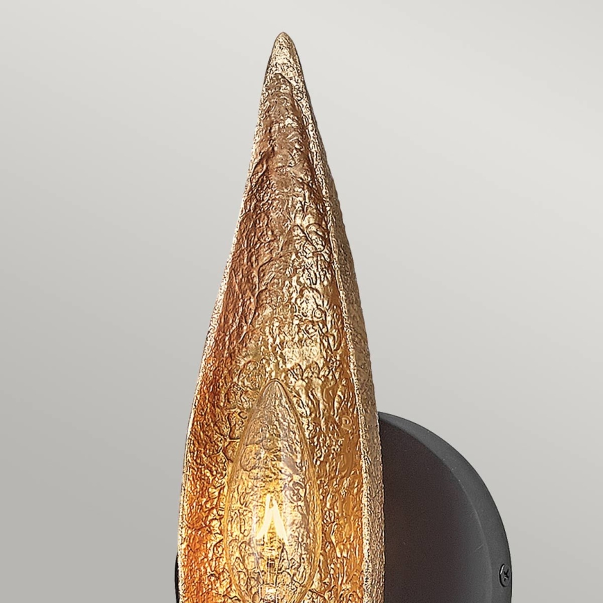 Quintiesse - Lampada da parete WILLOW 1xE14/40W/230V oro/nero