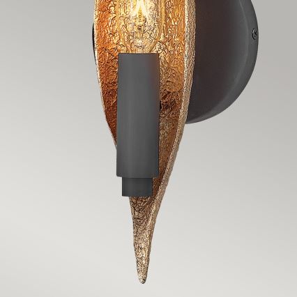 Quintiesse - Lampada da parete WILLOW 1xE14/40W/230V oro/nero