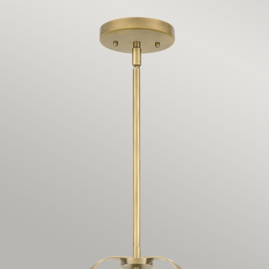 Quintiesse - Lampadario su asta WIMBERLEY 3xE27/60W/230V Ø 35,6 cm, finitura oro