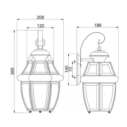 Quoizel - Applique da esterno MARINE 1xE27/150W/230V IP44 oro