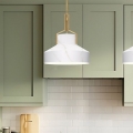 Quoizel - Lampada a sospensione con stelo BRECKEN 2xE27/60W/230V dorata/effetto marmo