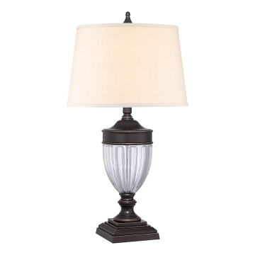 Quoizel - Lampada da tavolo DENNISON 1xE27/60W/230V bronzo
