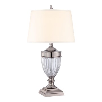 Quoizel - Lampada da tavolo DENNISON 1xE27/60W/230V cromo lucido