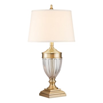 Quoizel - Lampada da tavolo DENNISON 1xE27/60W/230V oro