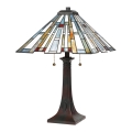 Quoizel - Lampada da tavolo Tiffany MAYBECK 2xE27/60W/230V