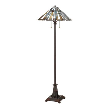 Quoizel - Lampada da terra Tiffany MAYBECK 2xE27/60W/230V