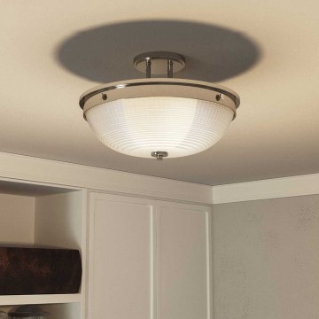 Quoizel - Lampadario a plafone MANTLE 2xE27/60W/230V cromo lucido