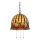 Quoizel - Lampadario Tiffany ROSECLIFFE a sospensione con catena 3xE27/100W/230V