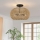 Quoizel - Plafoniera CASABLANCA 3xE27/60W/230V marrone