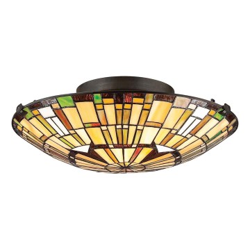 Quoizel - Plafoniera Tiffany REED 2x E27/60W/230V Ø 42 cm