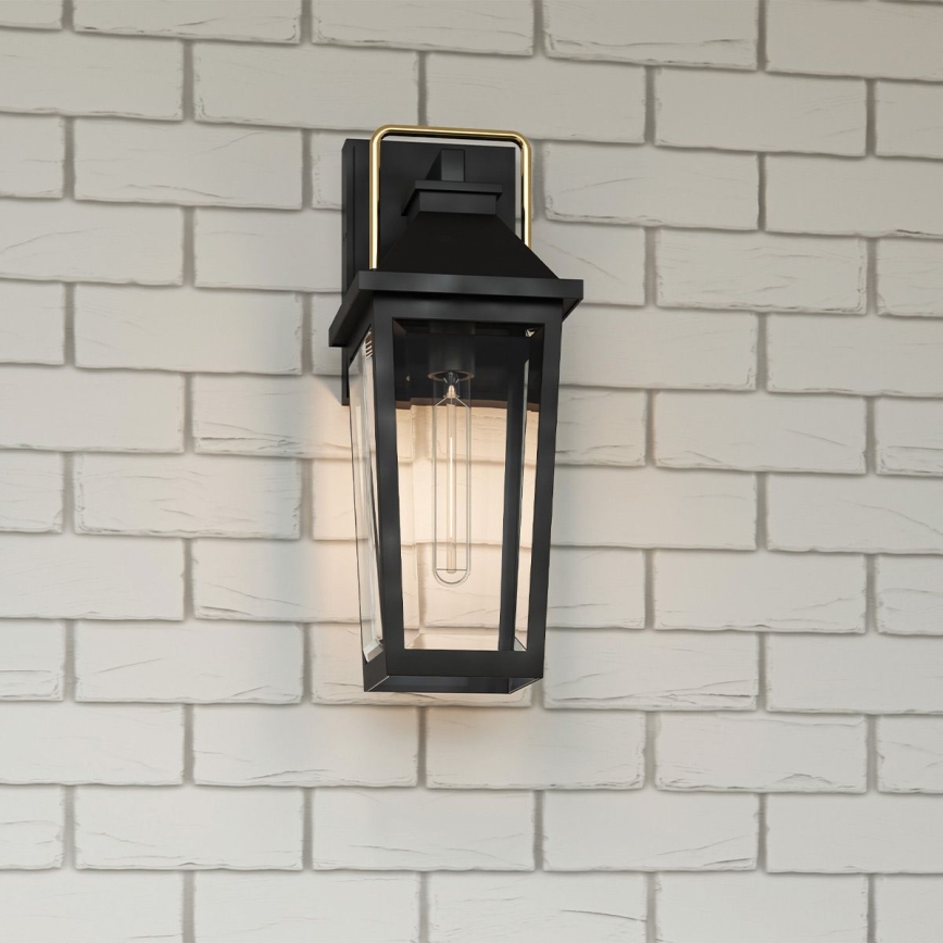 Quoizel - Applique da esterno BUCKLEY 1xE27/40W/230V IP44 nero