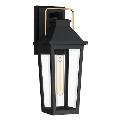 Quoizel - Lampada da parete esterna BUCKLEY M 1xE27/40W/230V IP44 nera